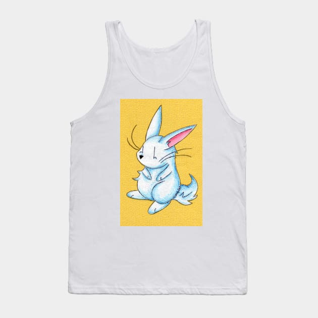 Pudgy Bunny Tank Top by KristenOKeefeArt